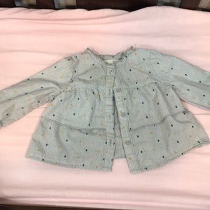 Zara baby Girl button down shirt